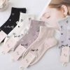 جوراب زنانه قلبی فانتزی در پنج رنگ K0061