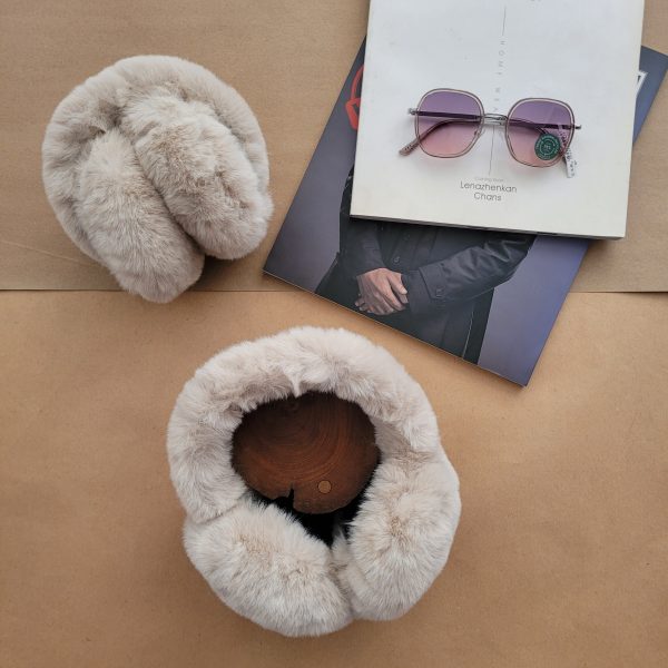 گوشگیر تدی خزدار تاشو نسکافه ای k0083