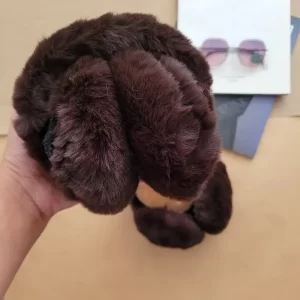 گوشگیر تدی خزدار قهوه ای تاشو k0076