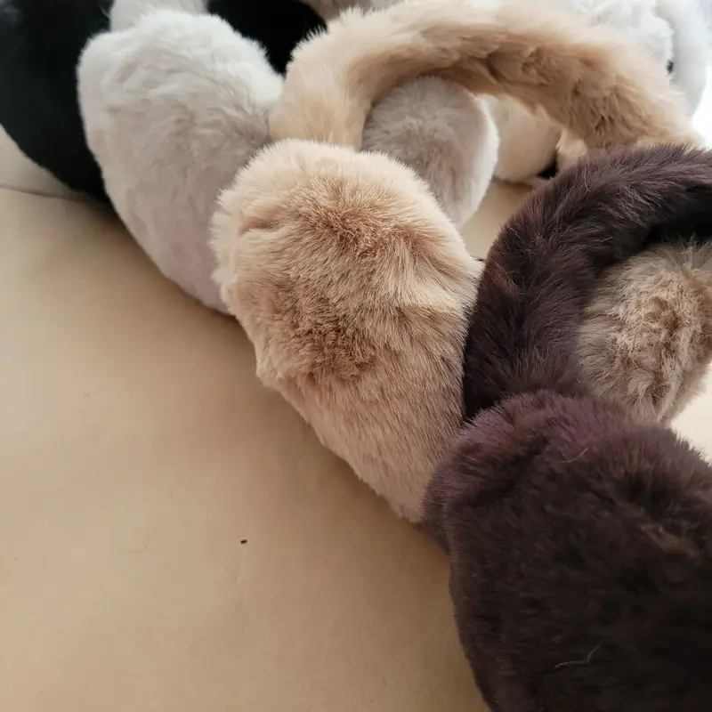 گوشگیر تدی خزدار قهوه ای تاشو k0076