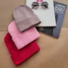 کلاه بافتنی رنگی ساده k0078